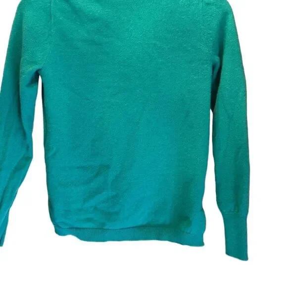 J. Crew Green Cashmere Sweater. Size Small. - Picture 6 of 14